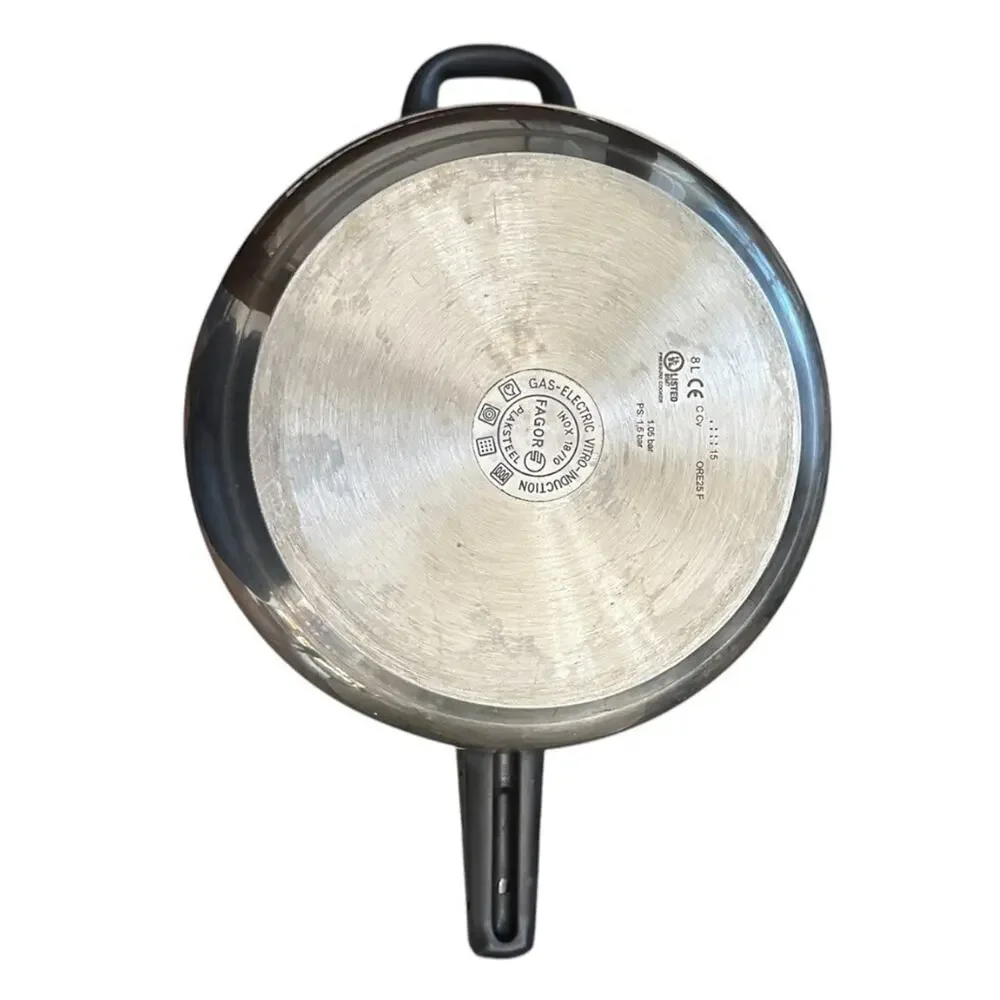 Fagor Splendid 8L Pressure Cooker Stainless Steel & Purple Vitro-Induction